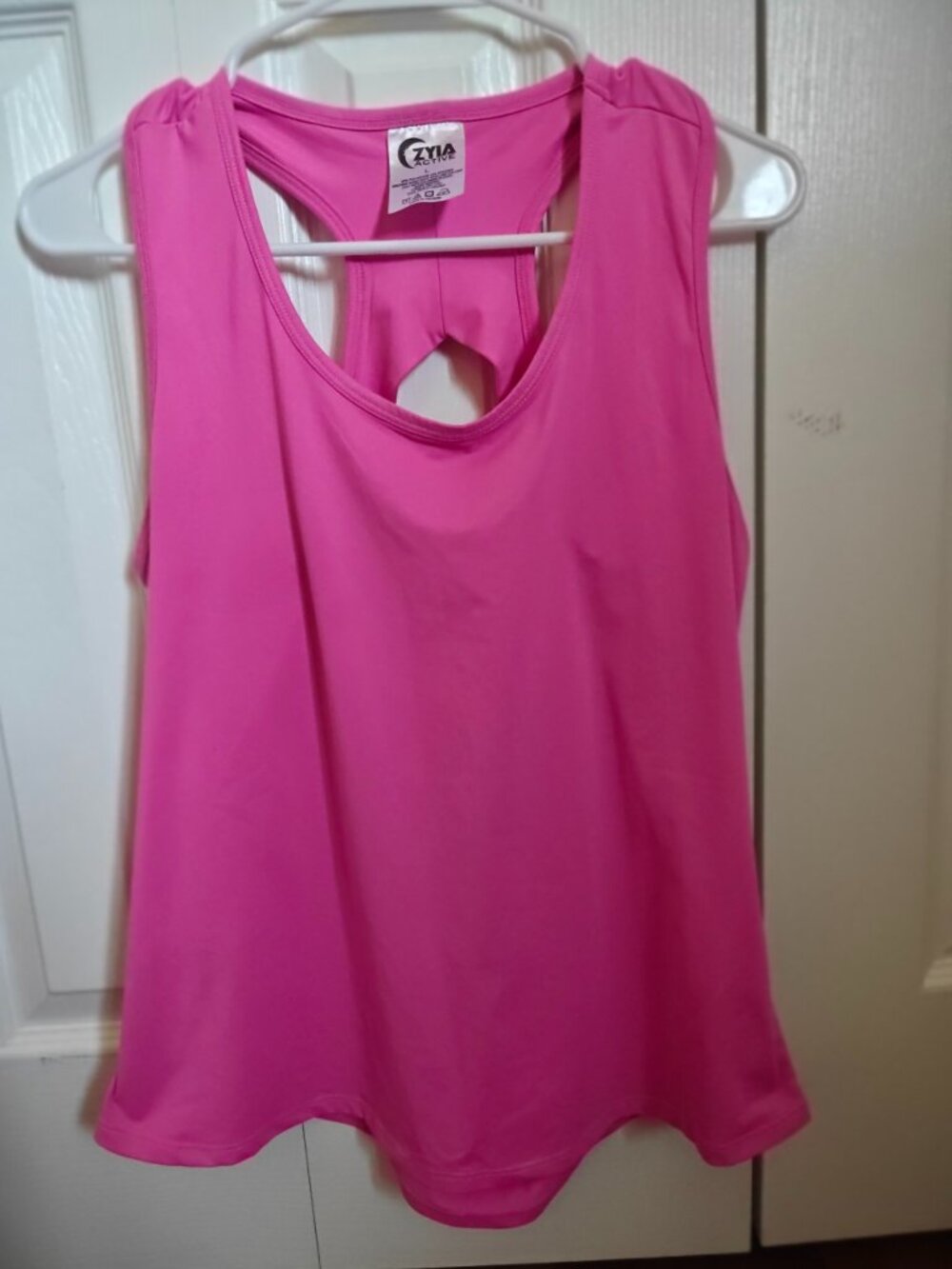 Zyia Hot Coral Vented Open Back Tank 2